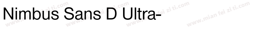 Nimbus Sans D Ultra字体转换